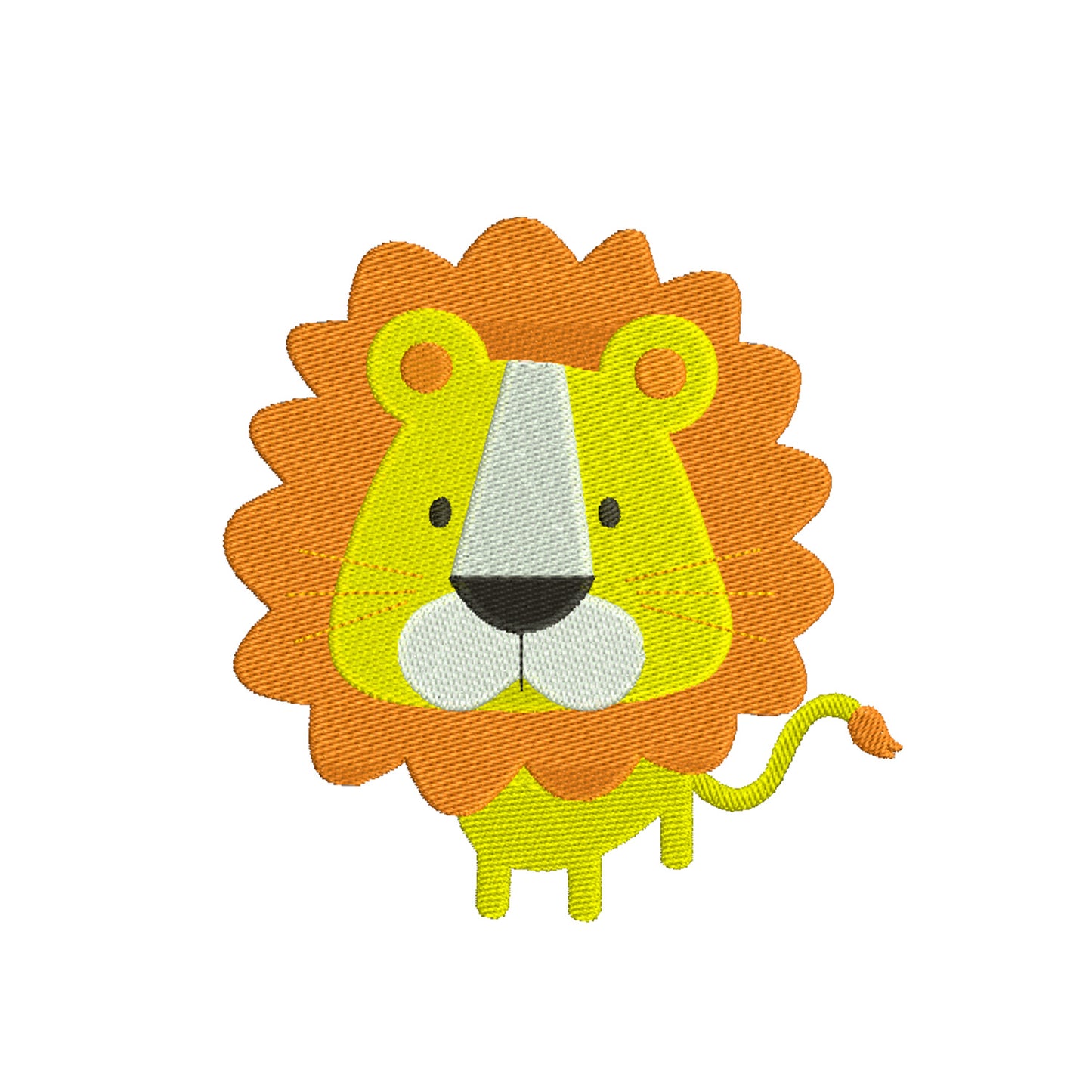 Lion embroidery designs for machine - 170122
