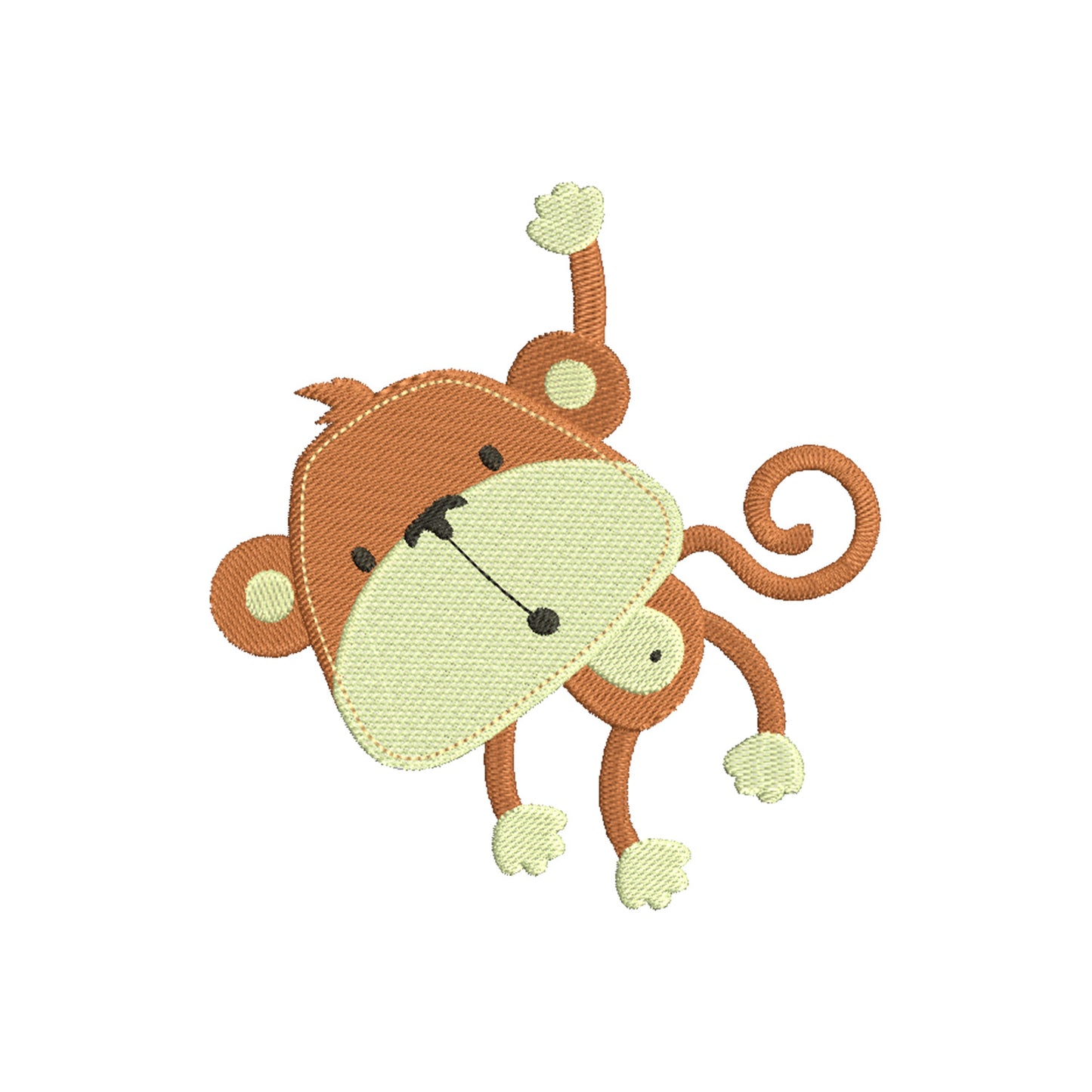 Cute Monkey embroidery designs for machine - 170123