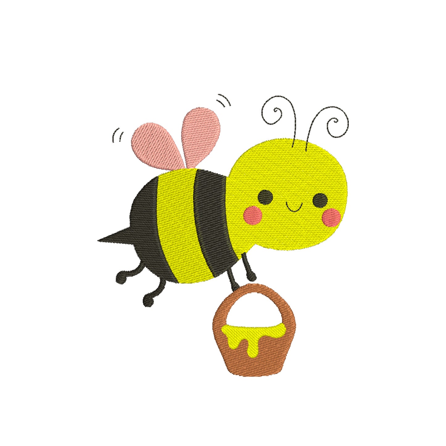 Cute Bee machine embroidery designs - 170124