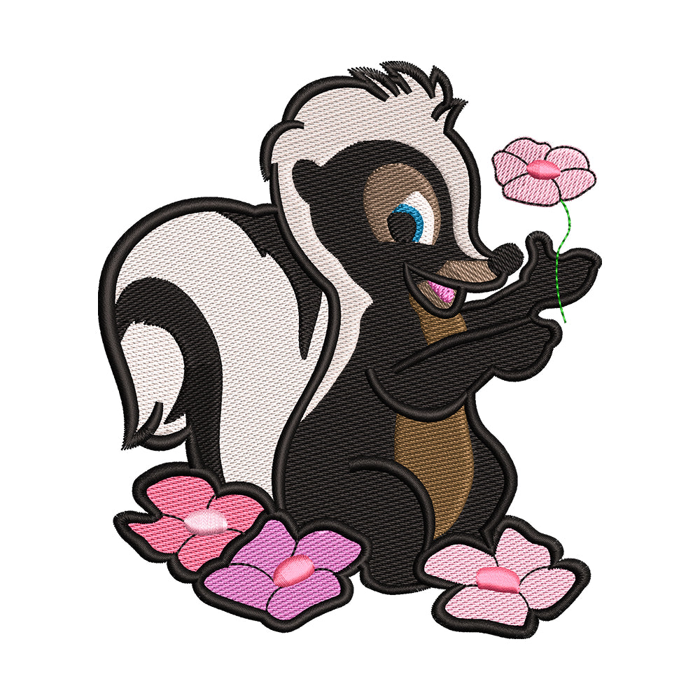 Flower the Skunk from Bambi Embroidery Design - 190401