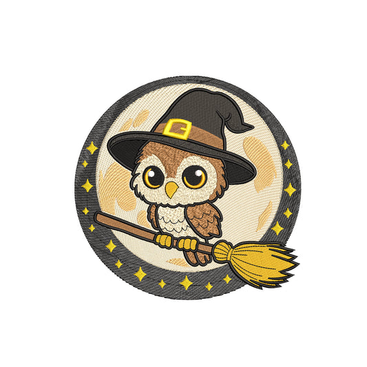 Machine embroidery designs halloween owl - 19042404