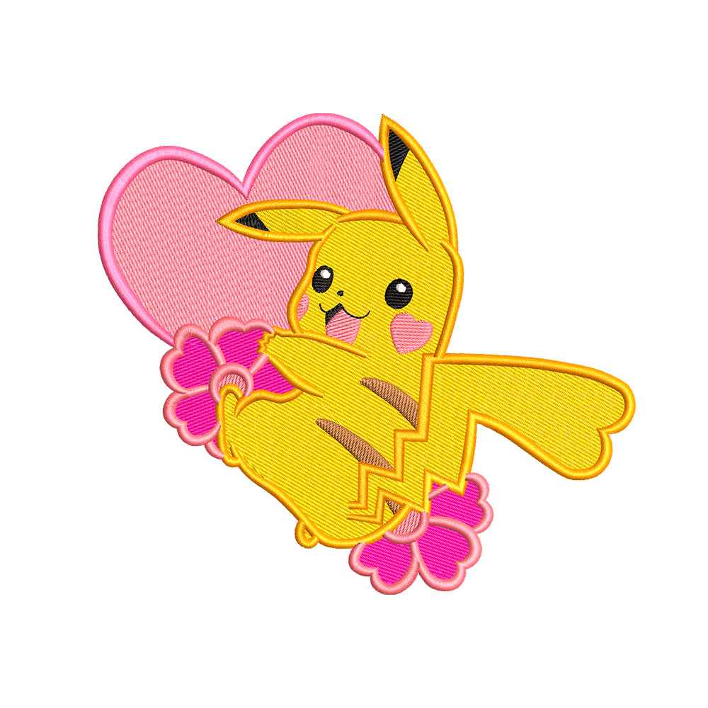Yellow Electric Monster embroidery designs for machine - 191102