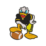 Donald playing football embroidery designs - 191107