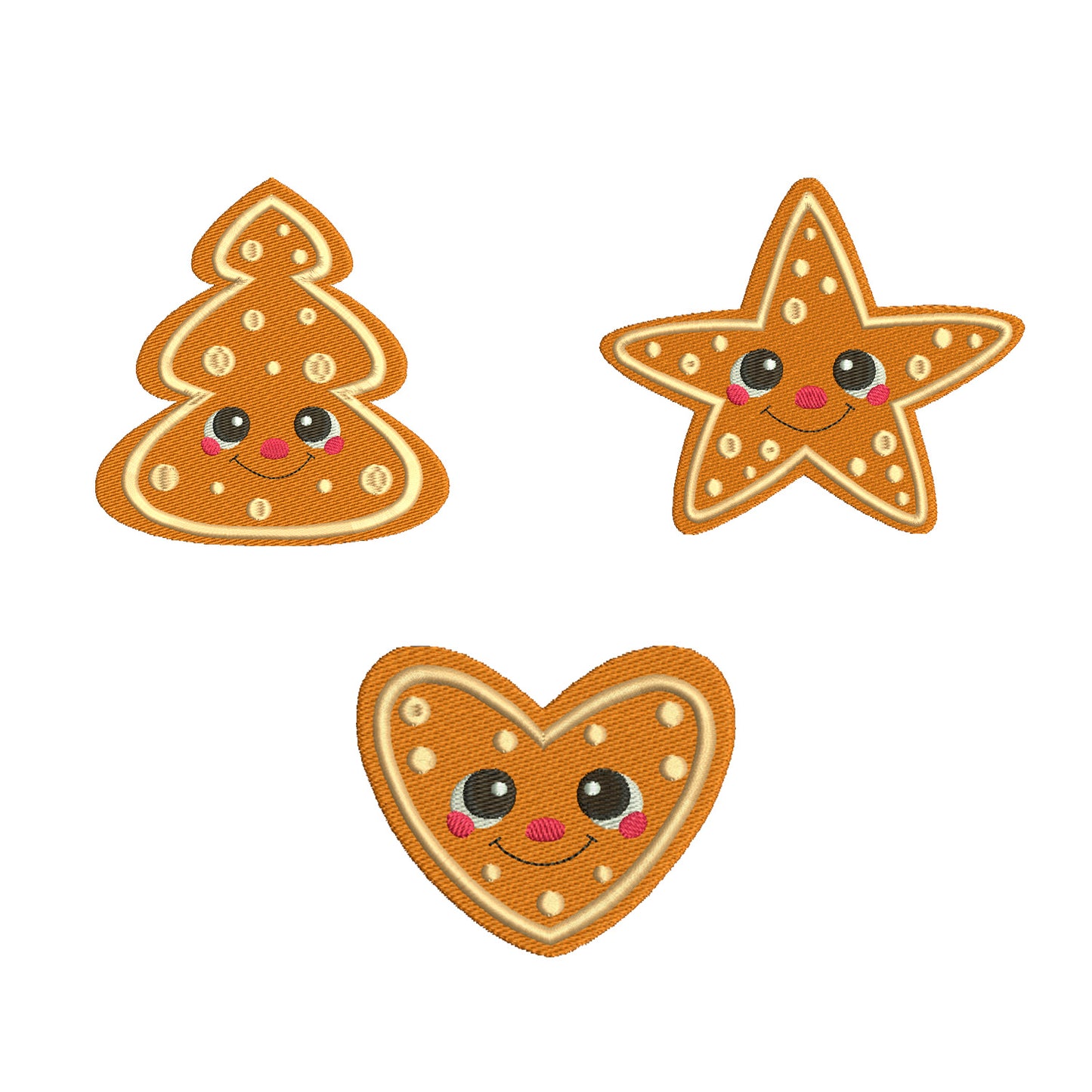 Christmas embroidery bundle gingerbreads
