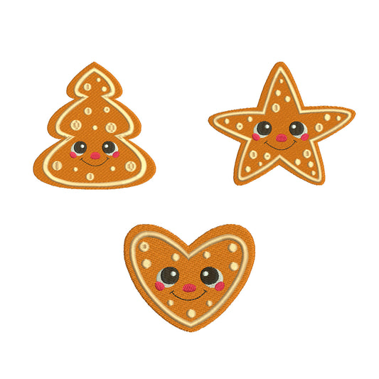 Christmas embroidery bundle gingerbreads