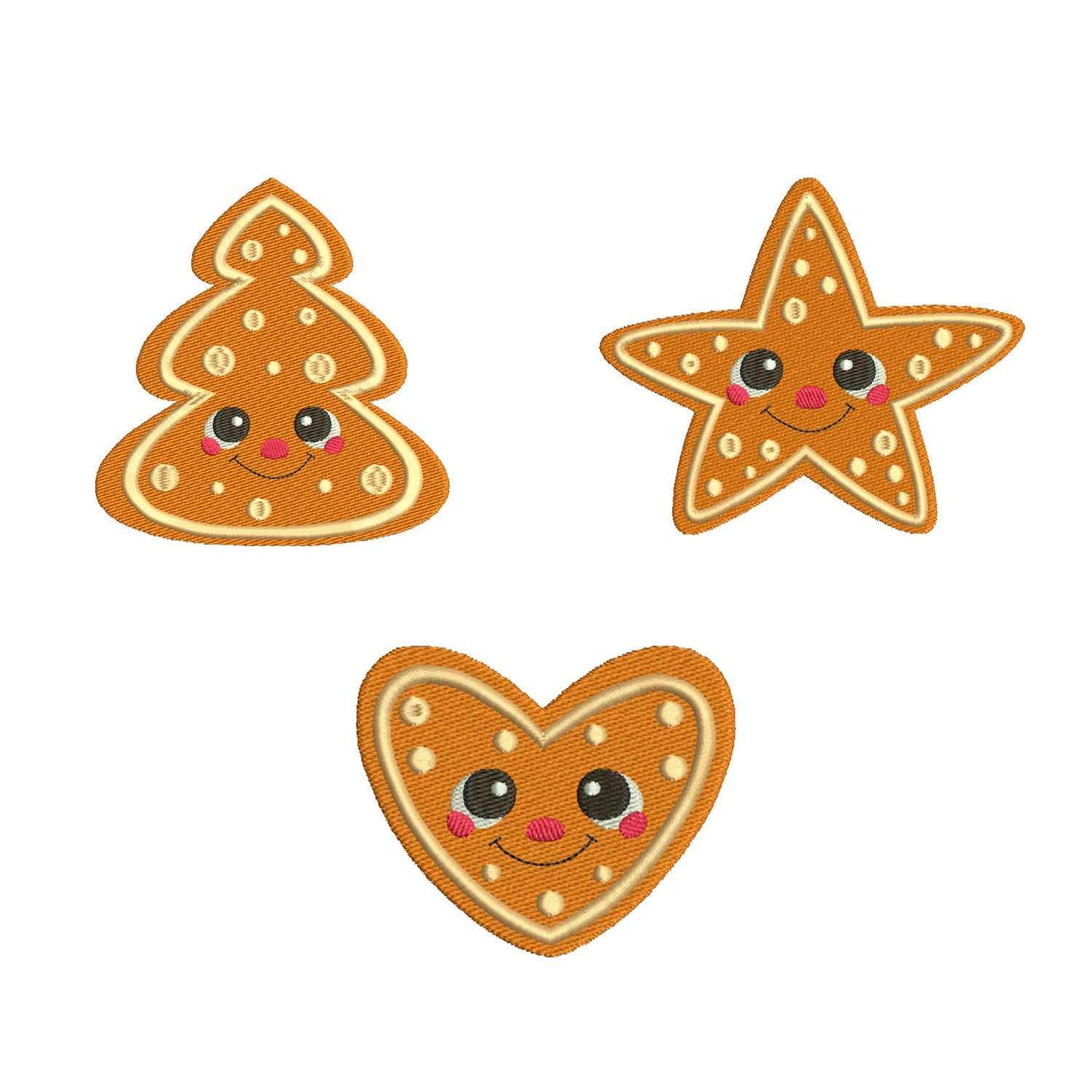 Christmas embroidery bundle gingerbreads