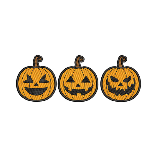 Halloween pumpkins embroidery designs for machine - 20042402