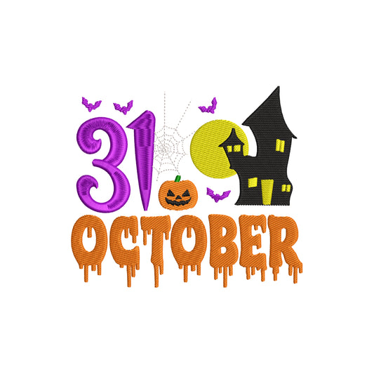 31 october embroidery designs Halloween - 22062405
