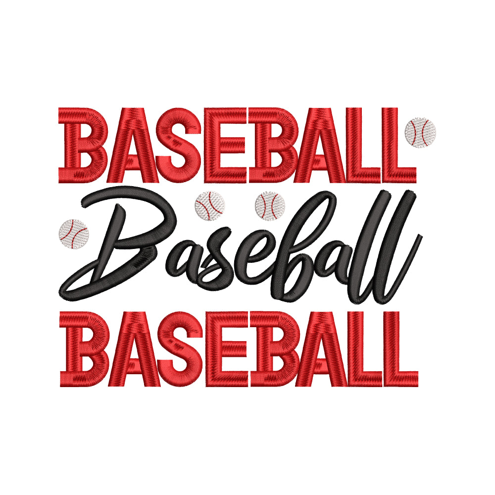 Baseball Quote Sports Embroidery Design - SG23062406