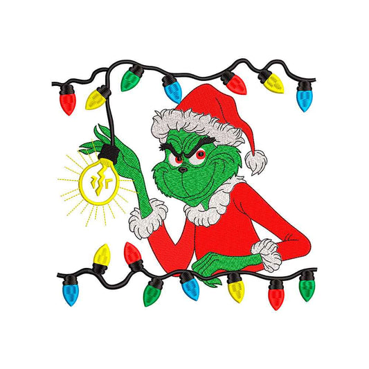Green Holiday Grump embroidery designs for machine - 231021