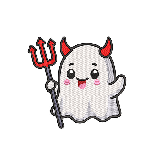 Machine embroidery designs ghost wearing devil wear - 25042409