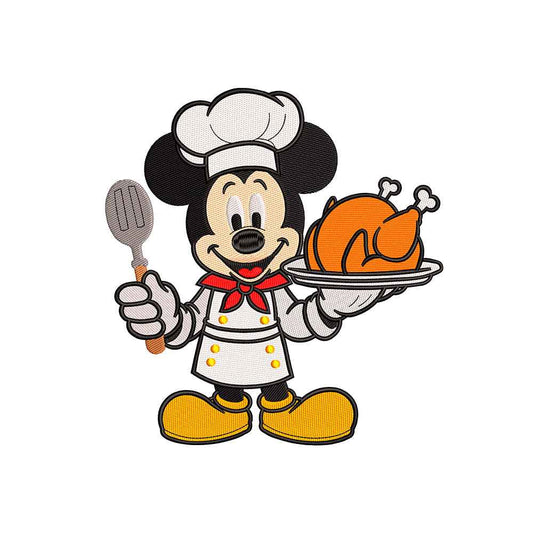 Classic Cartoon Mouse embroidery designs Thanksgiving Day - 271004