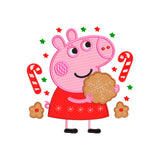 Peppa pig Christmas embroidery designs - 271011