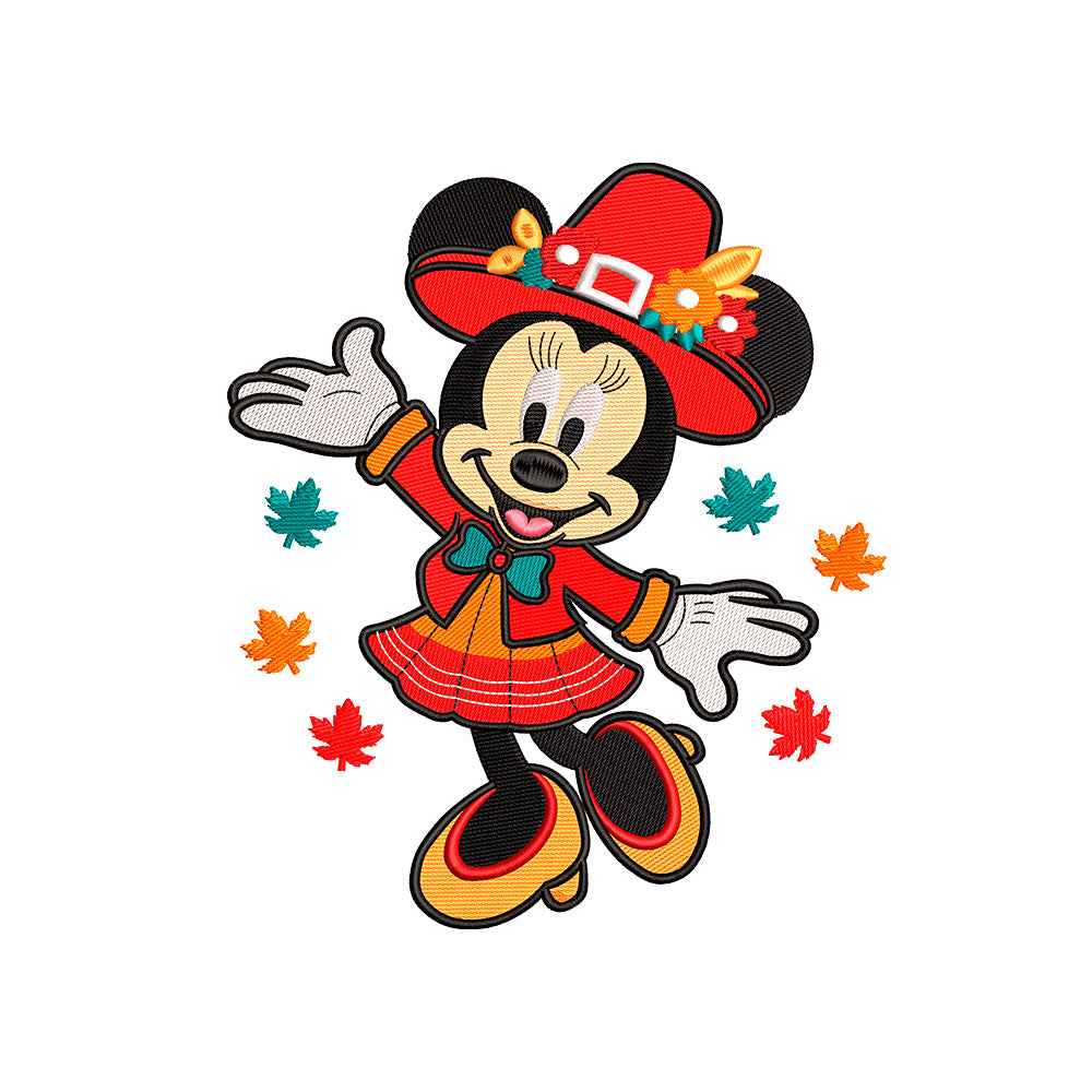 Polka Dot Mouse embroidery designs Independence day - 271020