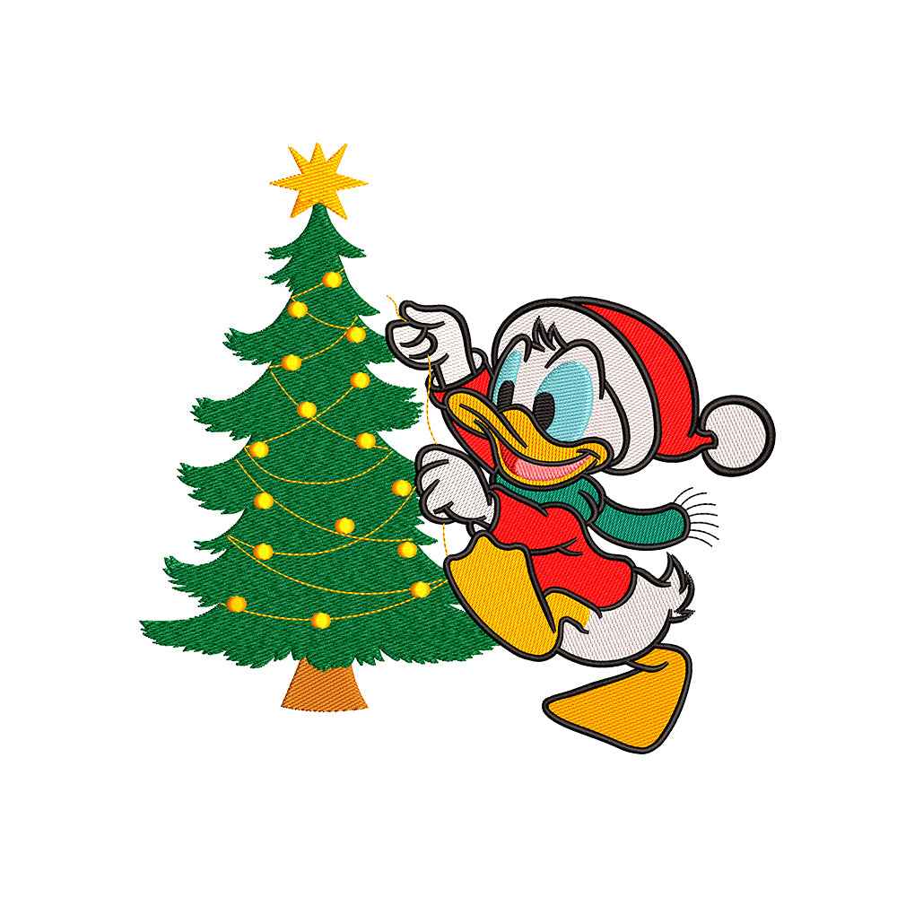 Sailor Duck Christmas embroidery design - 271021