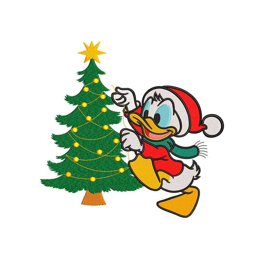 Sailor Duck Christmas embroidery design - 271021
