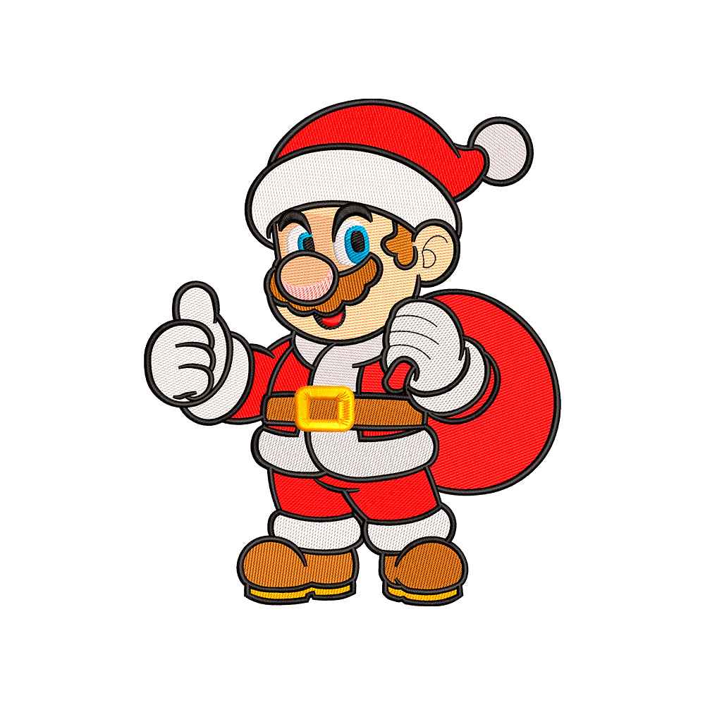 Video Game Plumber Christmas embroidery designs for machine - 271026