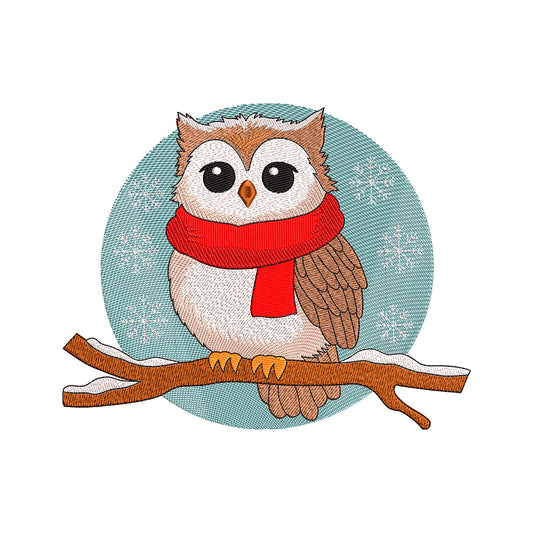Cute owl embroidery designs for machine - 271027