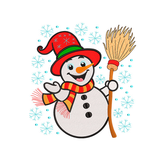 Snowman embroidery designs for machine - 271029