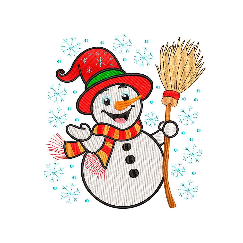Snowman embroidery designs for machine - 271029