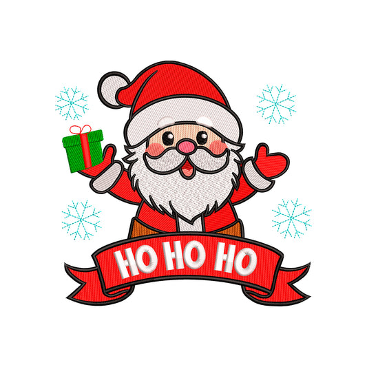 Santa Claus embroidery designs ho ho ho - 271031
