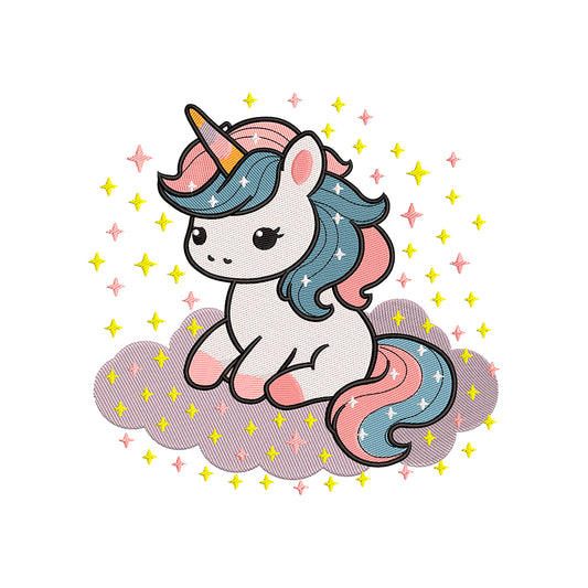 Unicorn embroidery designs for machine - 271036