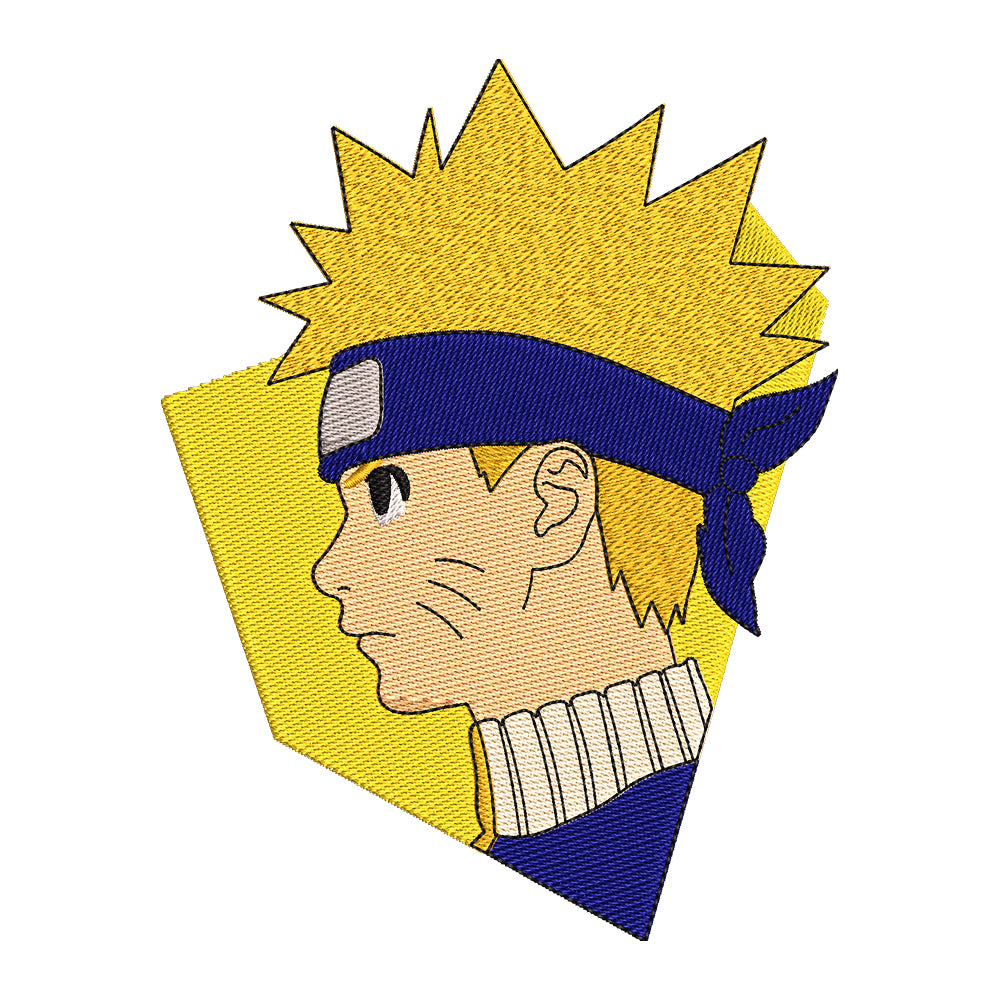 Naruto Uzumaki Profile Embroidery Design - 310324