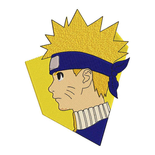 Ninja Boy Uzumaki Profile Embroidery Design - 310324