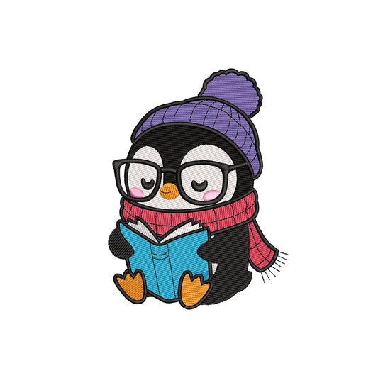 Cute little piguin embroidery designs for machine - 31032404