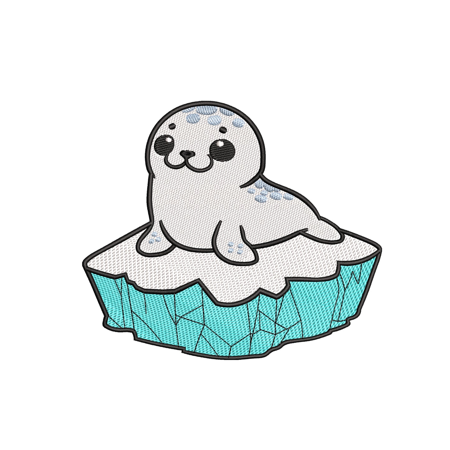 Cute Baby Seal Animal Aquatic Ocean Winter Embroidery Design – SG31032407