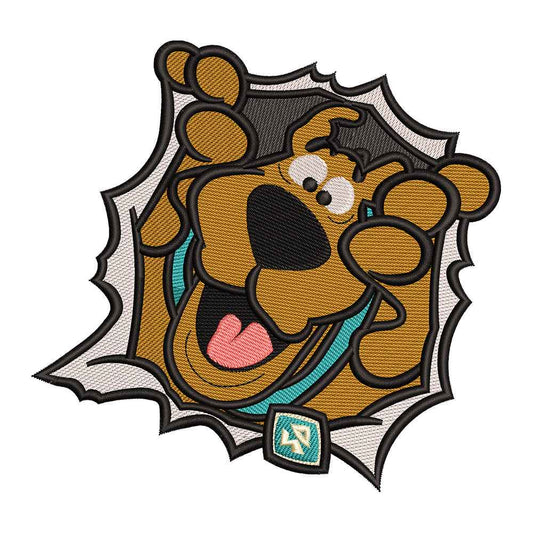 Surprised Mystery Solving Dog-Doo Embroidery Design - 310326