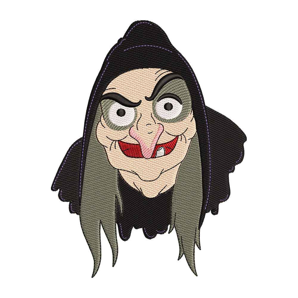 Princess with Apple Witch Embroidery Design - 310328