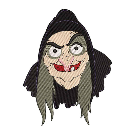 Princess with Apple Witch Embroidery Design - 310328