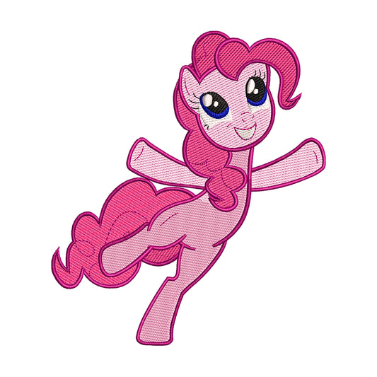 My Little Pony Pinkie Pie Jumping Embroidery Design - 310339