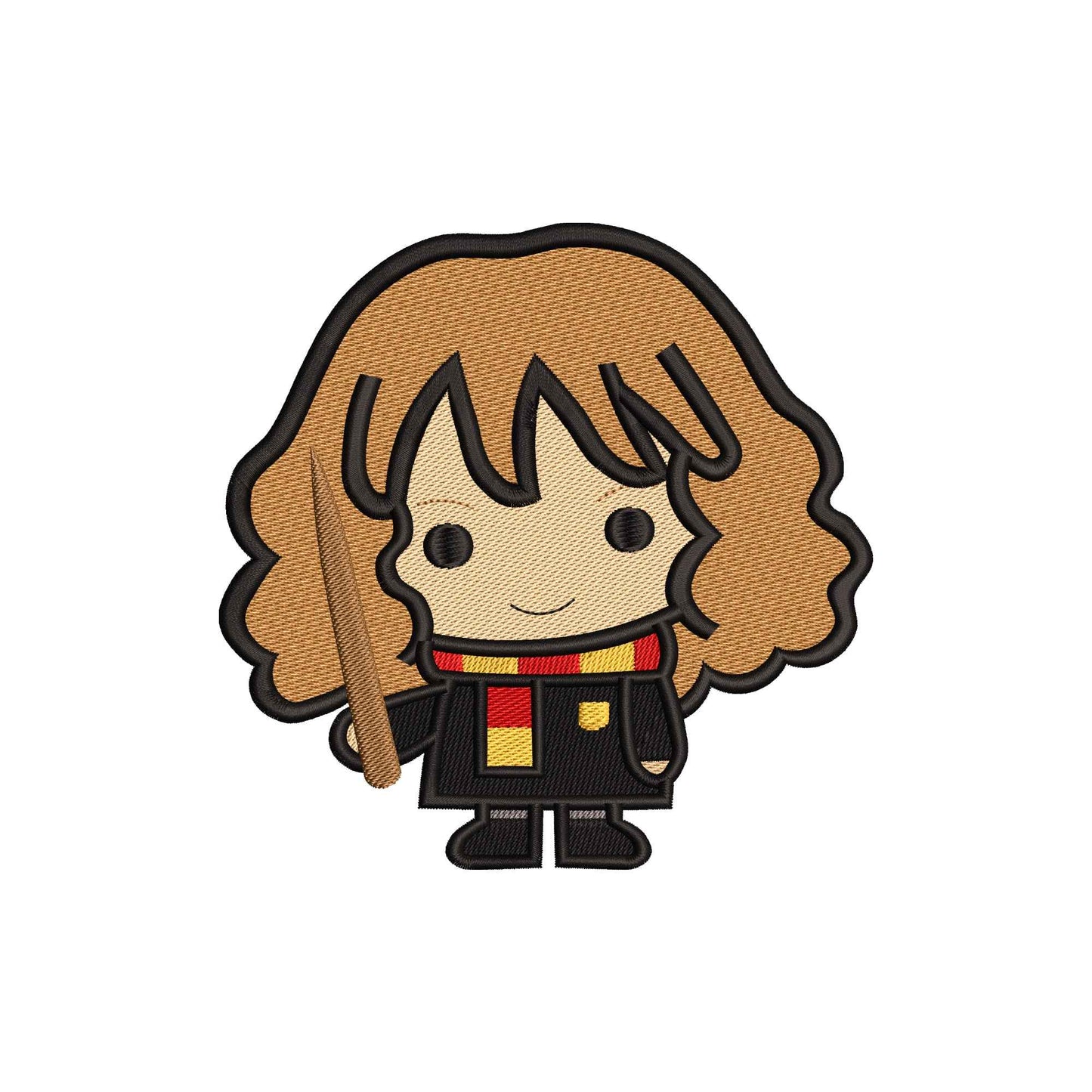 Girl Wizard magic embroidery design character - 313011