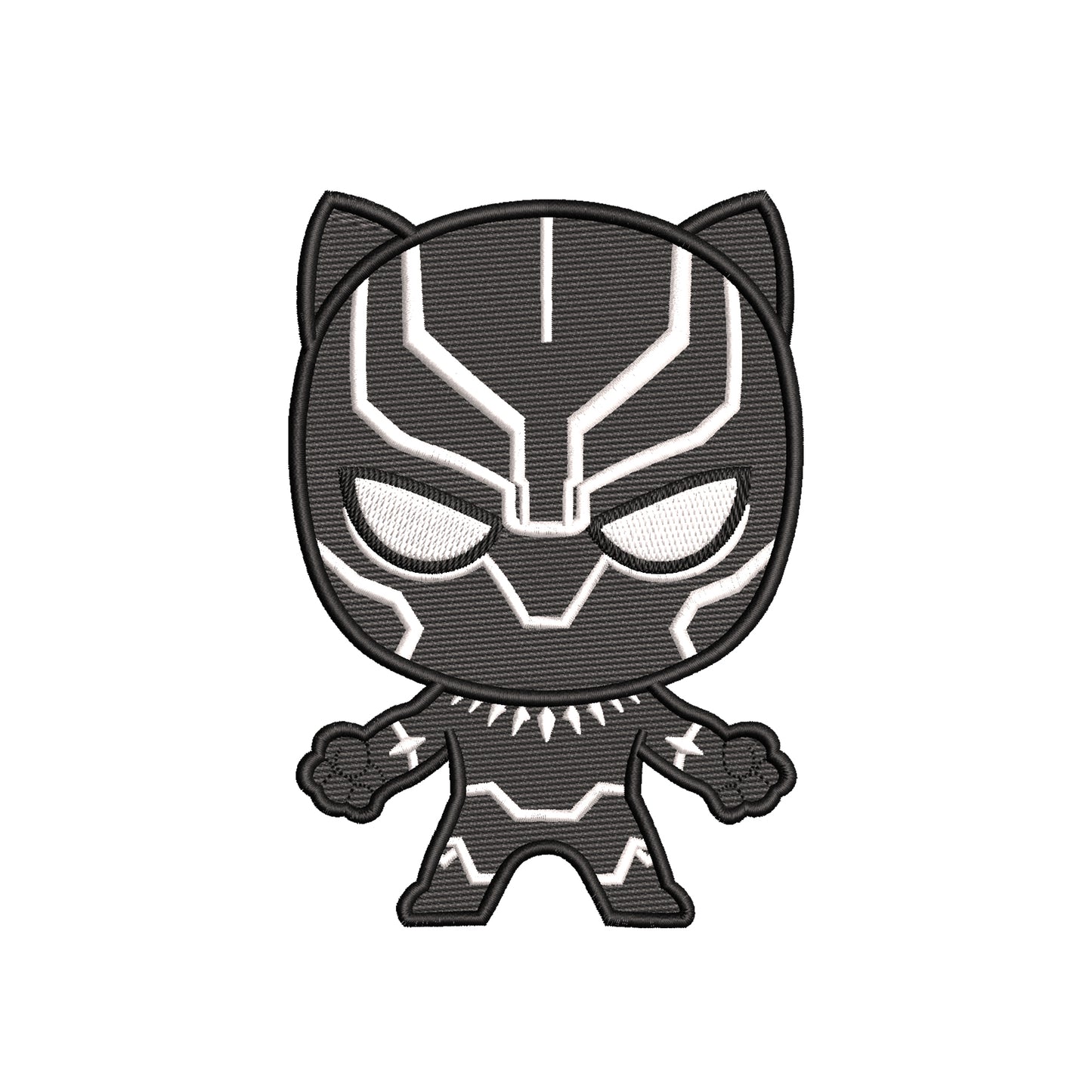 Cute Panther character embroidery designs superhero - 314067