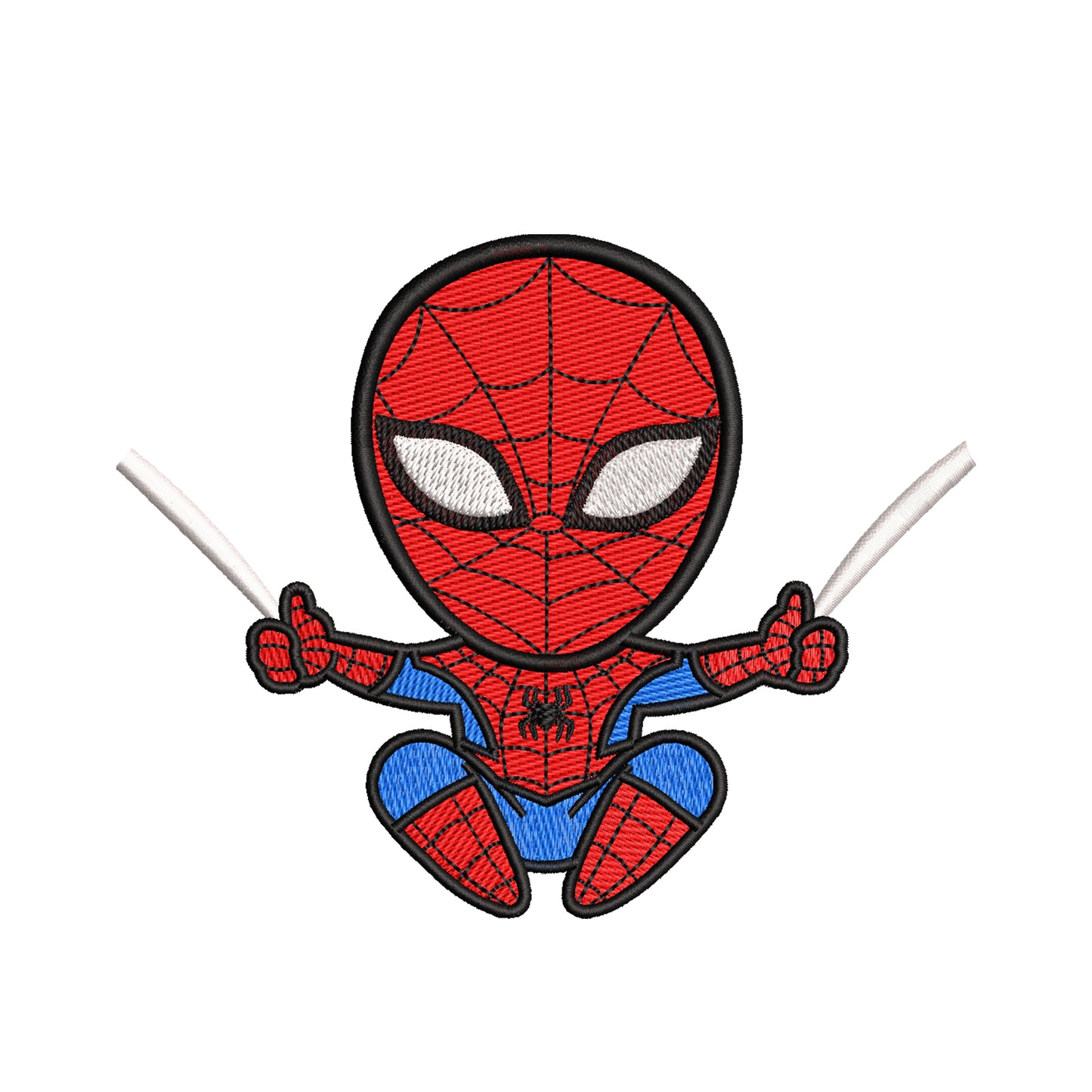 Chibi character embroidery designs spider superhero - 314072