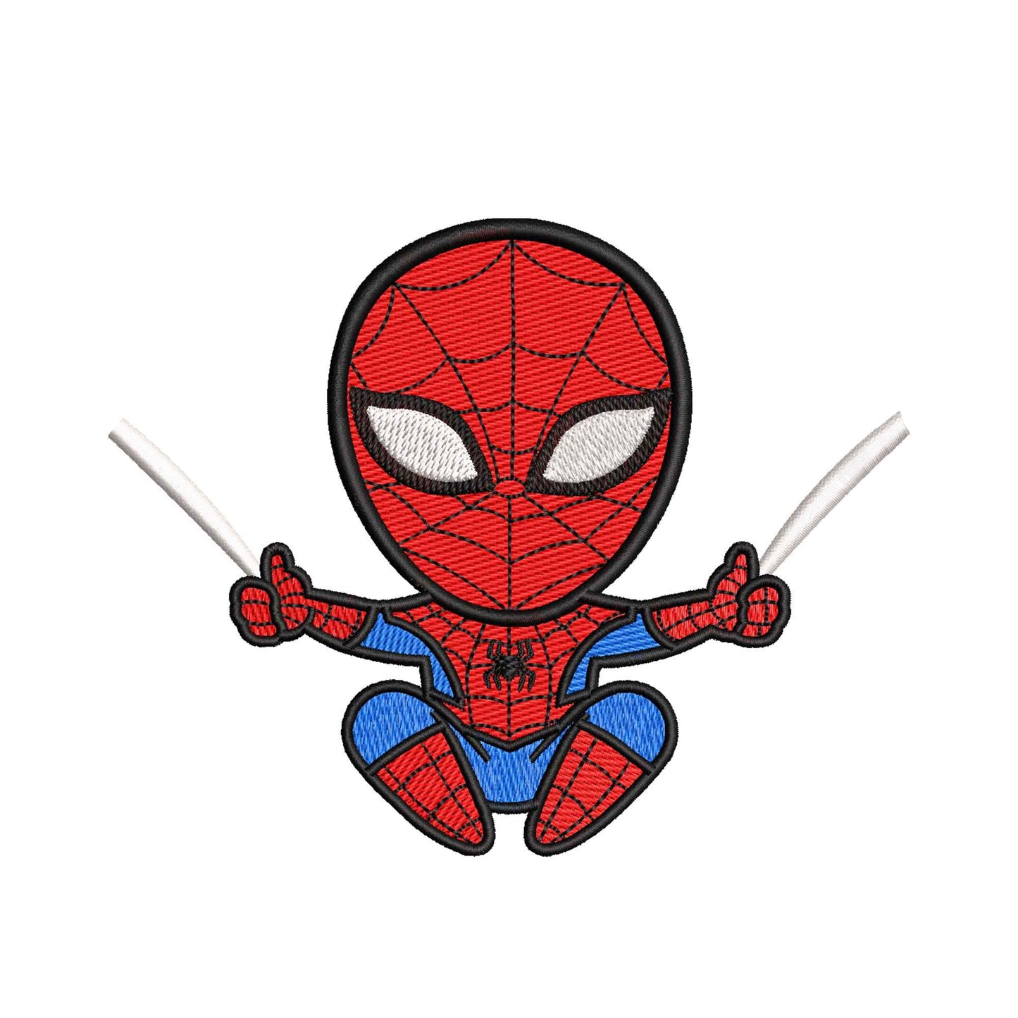 Chibi character embroidery designs spider superhero - 314072