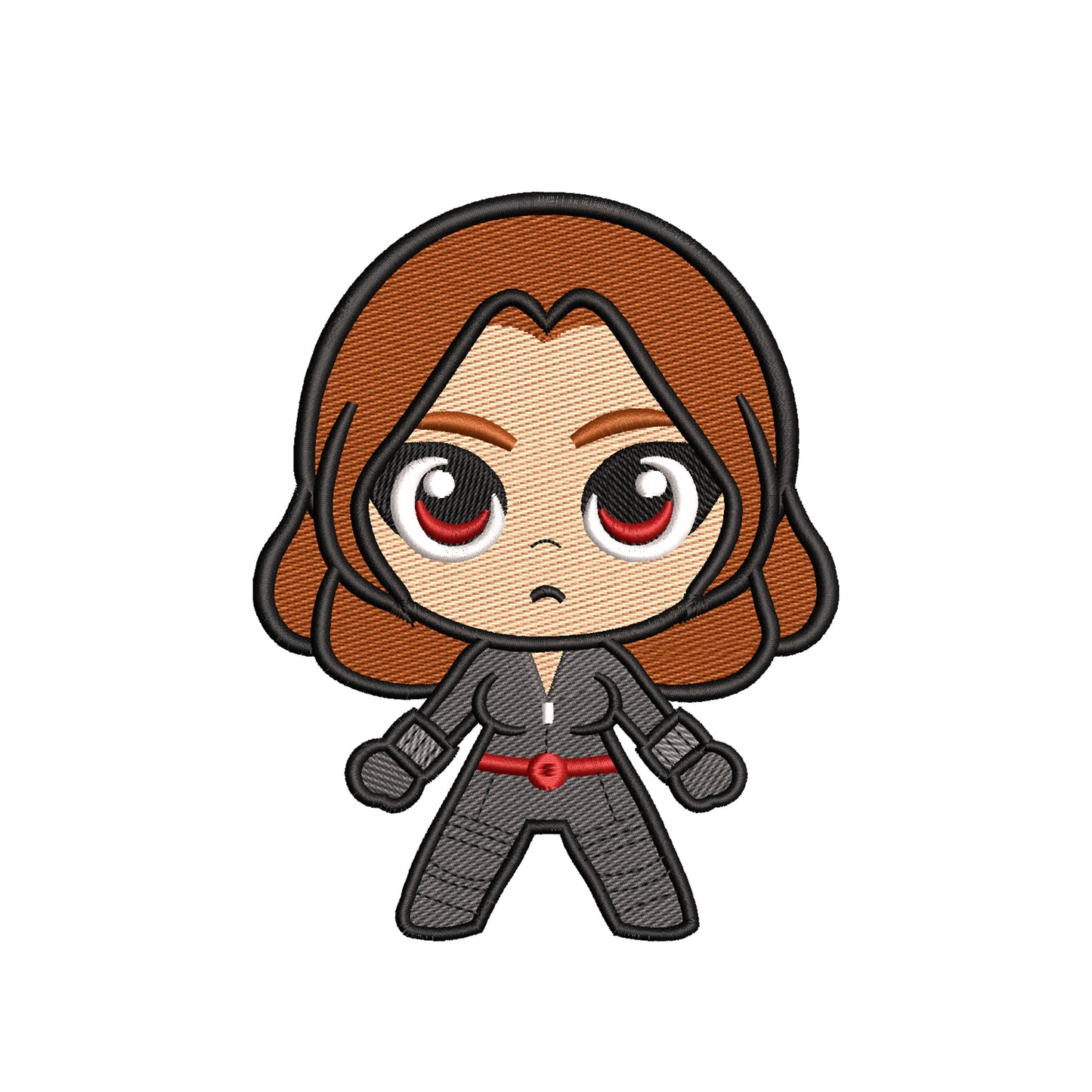 Woman superhero embroidery designs chibi character - 314073