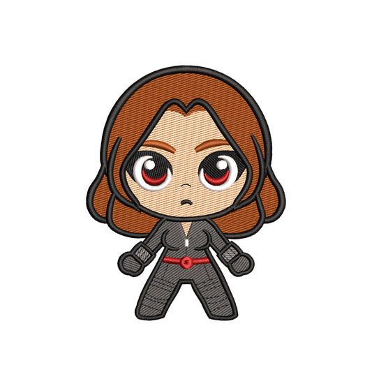 Woman superhero embroidery designs chibi character - 314073