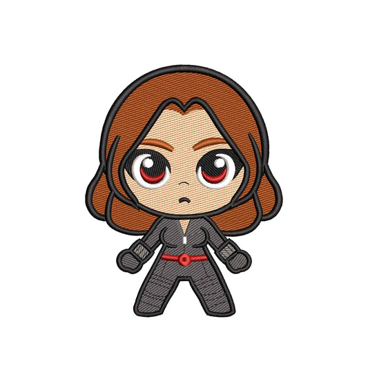 Woman superhero embroidery designs chibi character - 314073