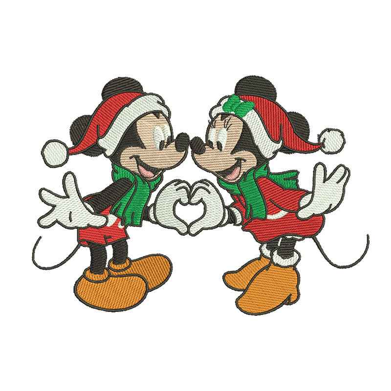Christmas Mouse embroidery designs digital - 315030