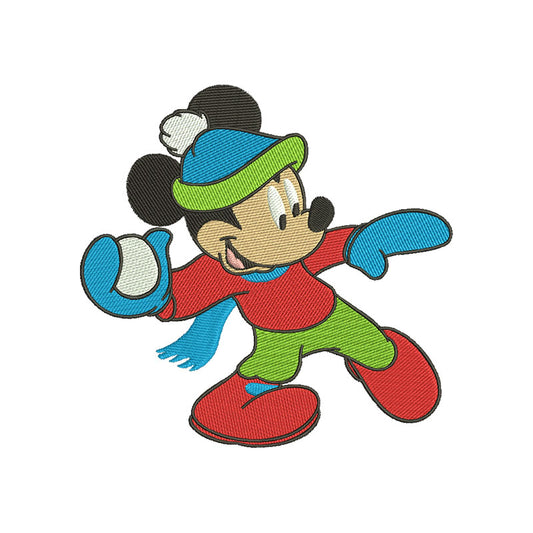 Winter Mouse embroidery designs digital - 315068