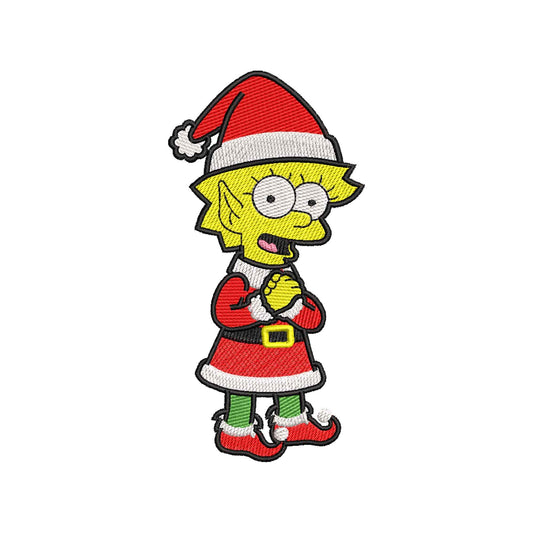 Elf girl embroidery machine designs - 319012