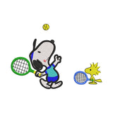 Tennis dog machine embroidery designs - 320014