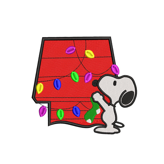 Christmas machine embroidery files dogs - 320017