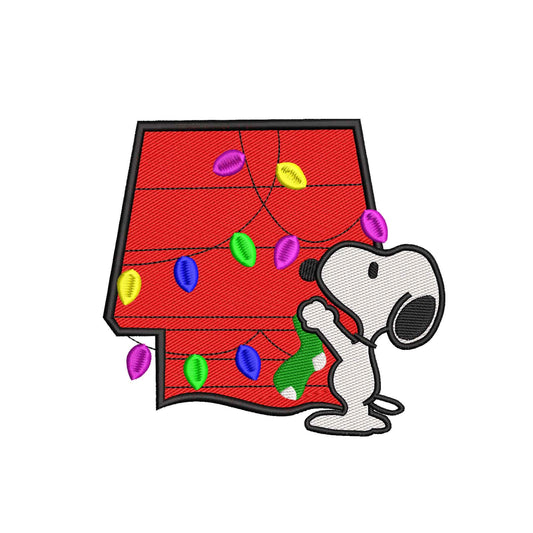 Christmas machine embroidery files dogs - 320017