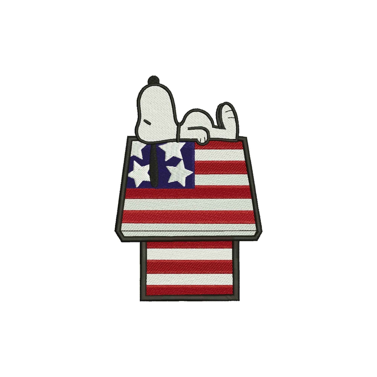 Independence day Cute Beagle Dog embroidery designs digital - 320030