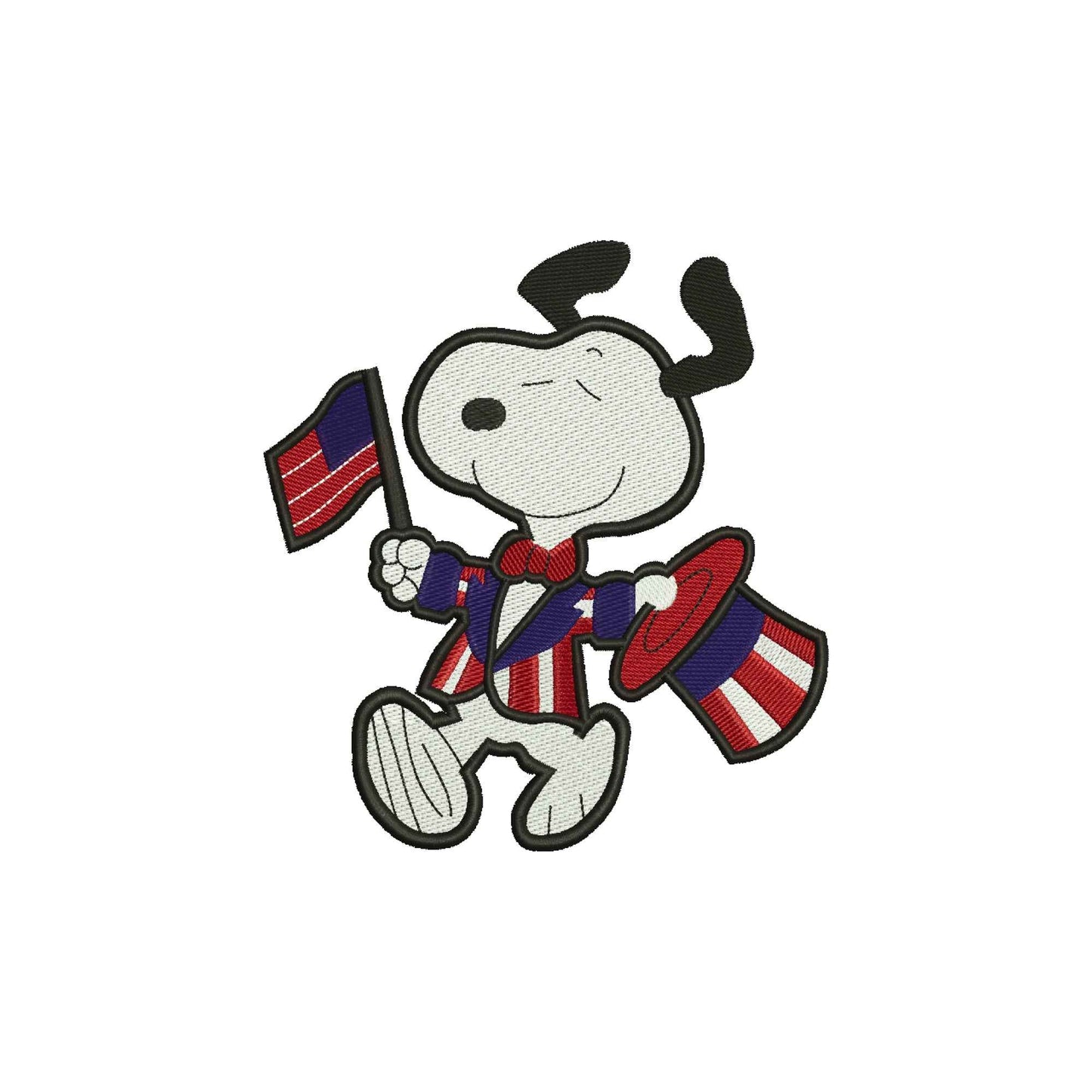 Puppy independence day embroidery digital designs - 320031