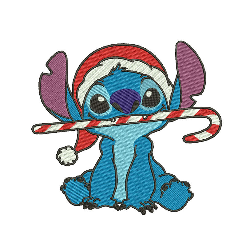 Christmas Candy Alien digital embroidery designs - 323015